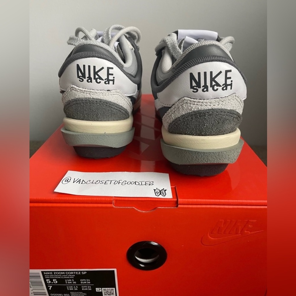 Nike Zoom Cortez Sacai “Iron Grey” - Picture 4 of 7